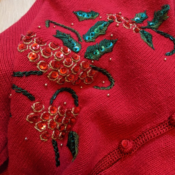 Heirloom Collectables holiday cardigan. - Picture 6 of 8